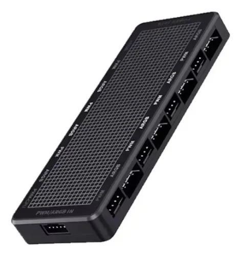 Controladora Teucer Lp 8 Hub Usb Argb Para 8 Fans