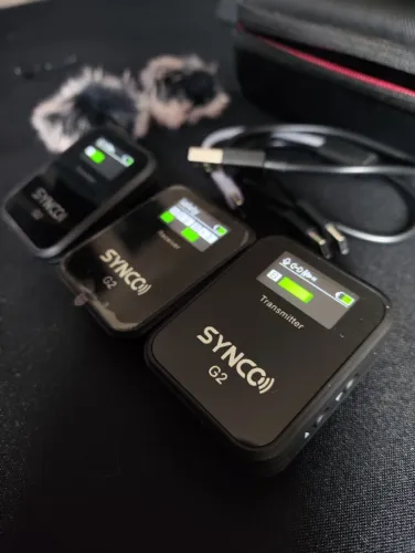 Microfone Lapela Sem Fio Synco G2a2  2,4ghz