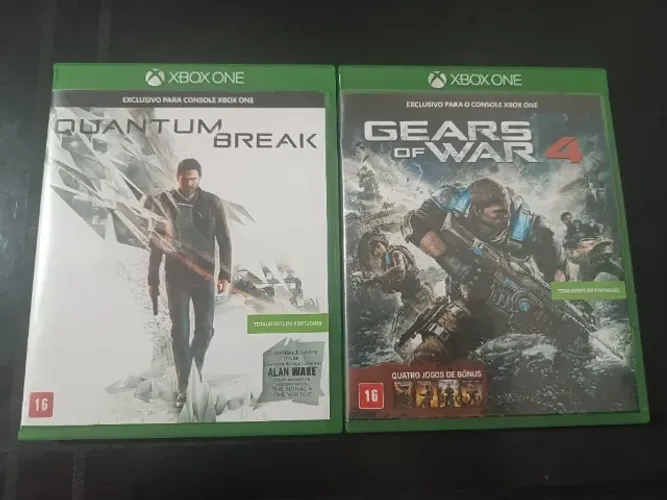 Quantum Break e Gears of War 4 Originais Português Xbox One