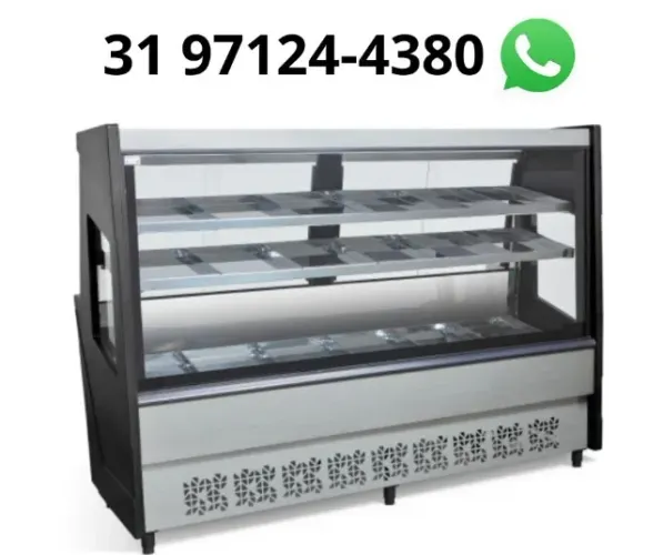 Balcão de Açougue Avícola 2M Preto Polar 127/220v