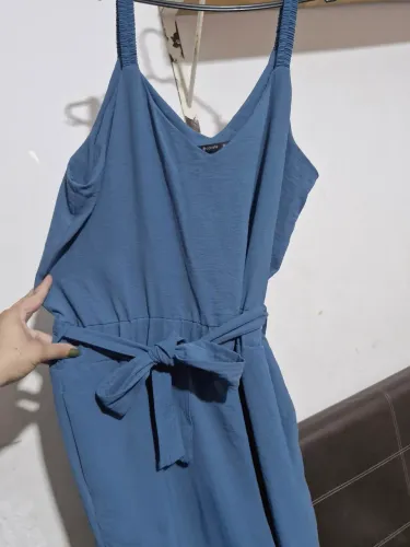 Macacão longo azul 