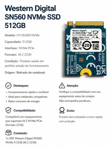 SSD NVME 512GB