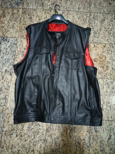 Colete de couro - Moto