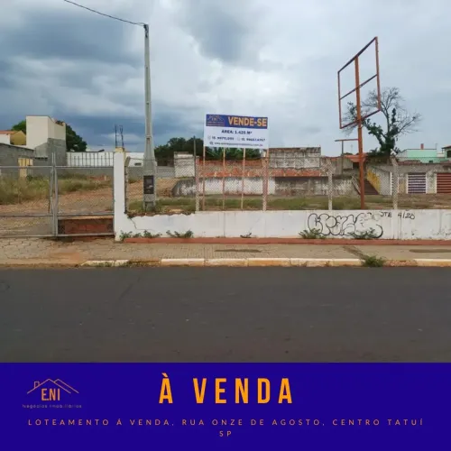 Terreno Comercial/Residencial 1.425m² | Centro de Tatuí | Próximo à Igreja São Roque