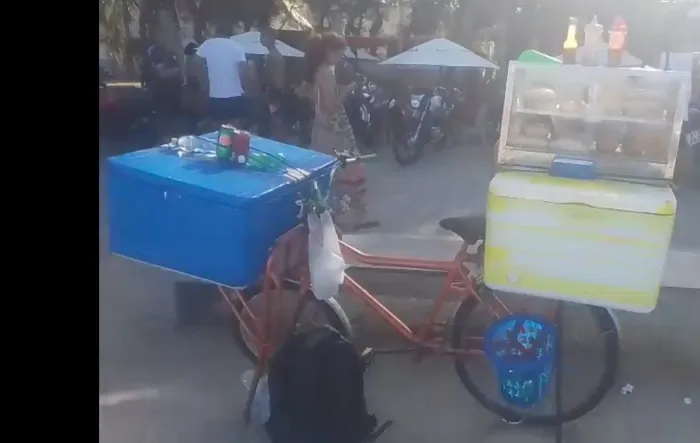 BICICLETA CARGUEIRA + VITRINE + ISOPOR 80L