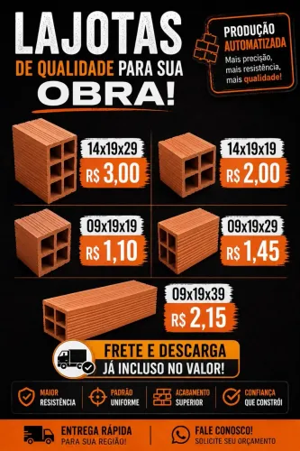 LAJOTAS CERÂMICAS E BLOCOS