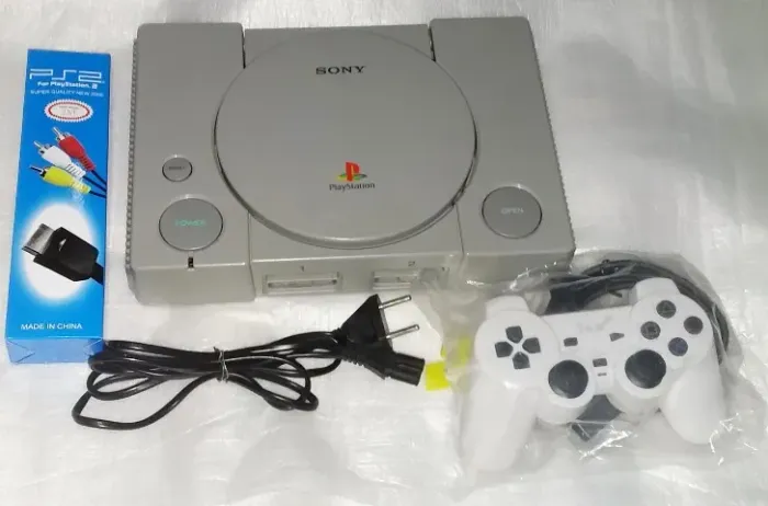 Playstation 1 Fat Ps1 Scph-5501 c/ 55 jogos