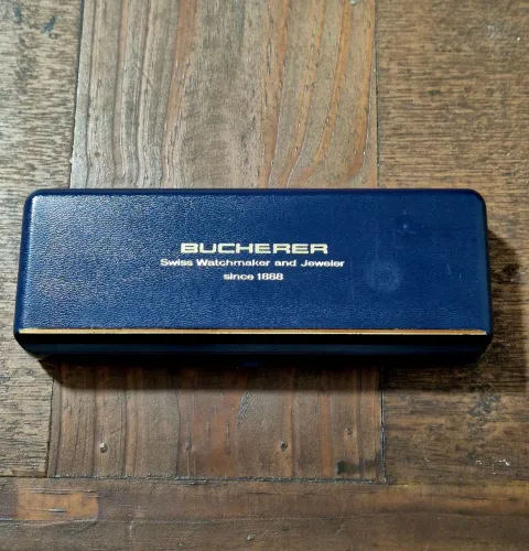 Caixa Estojo Bucherer Vintage Original Suíço Rolex Relógio Colecionador