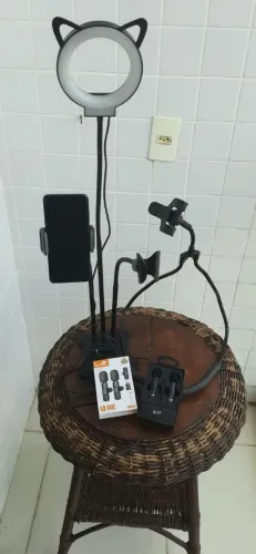 Kit Ring Light + Microfone