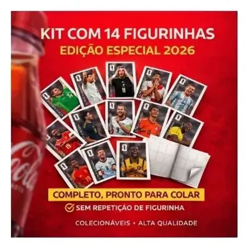 Kit Figurinhas Coca Cola originais (Kit com 14 figurinhas) igurinhas)