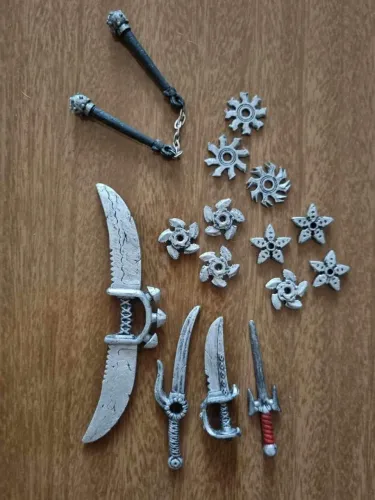 Conjunto ninja para figuras de escala 1/6