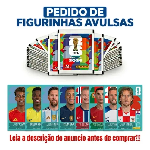 Figurinhas da copa 2026 -Originais da Panine