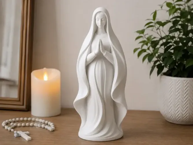 Estátua Nossa Senhora - 18cm (modelo 02)