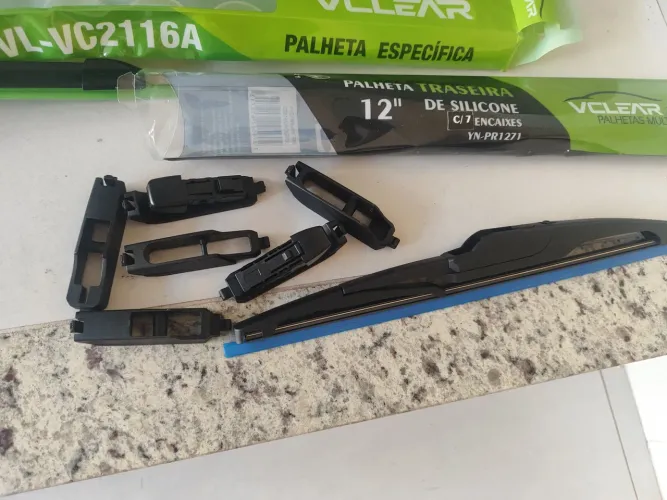 Kit palhetas limpador parabrisa fiesta 2011 a 2014
