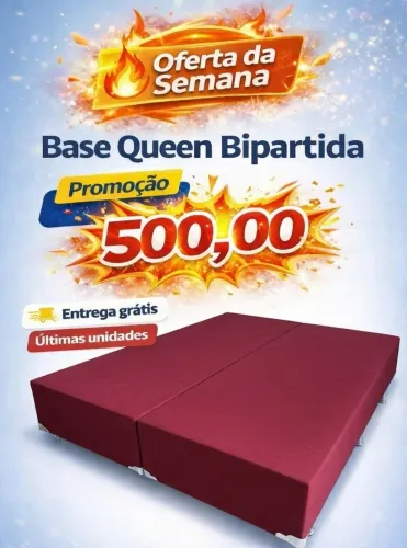 Base Bipartida para Colchão Queen 