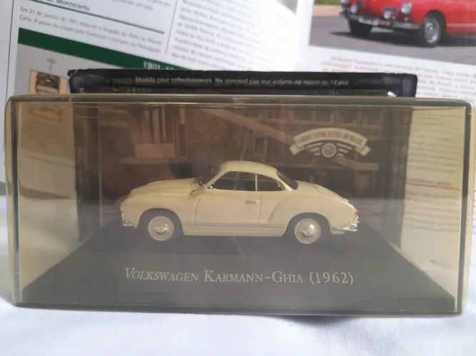 Miniatura VW Karmann-Ghia 1962 Altaya 1:43 Lacrada + Fascículo