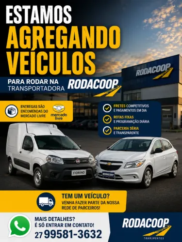 Estamos agregando veículos 