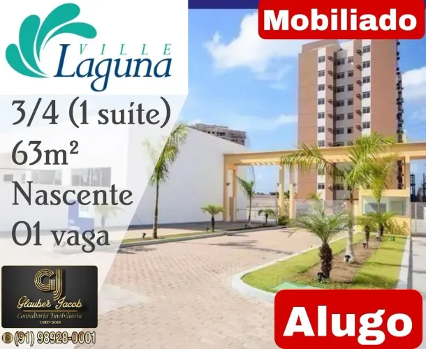Alugo excelente Ap com 3/4. Semimobiliado no Ville Laguna