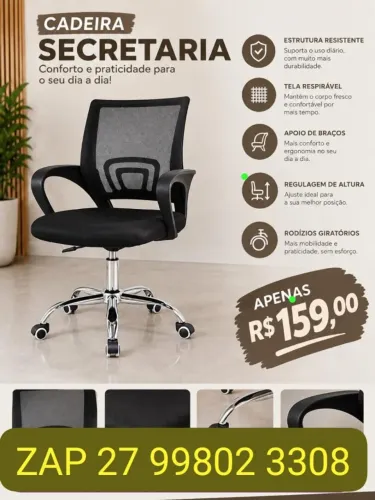 @CADEIRA SECRETARIA GIRATÓRIA