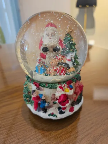 Globo de neve natalino grande