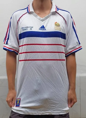 Camisa adidas França vintage reliquia original, tam.M/G copa do mundo antiga futebol