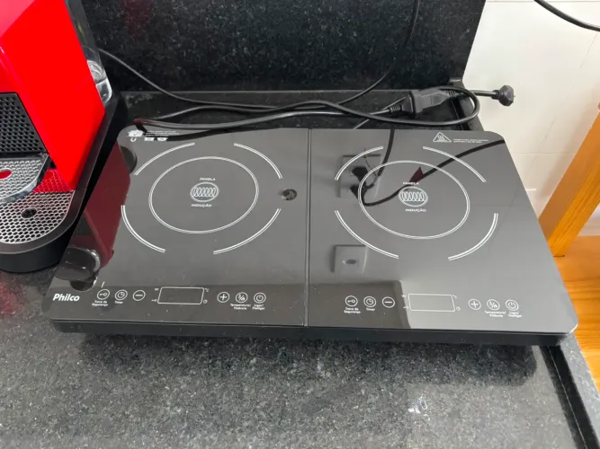 Cooktop de indução Philco 2 bocas - excelente estado