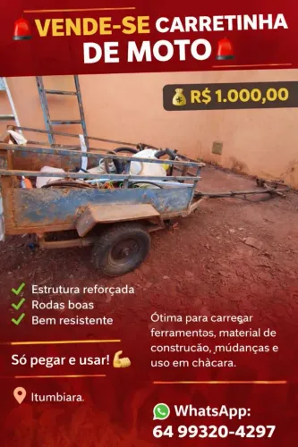 Carretinha para moto..