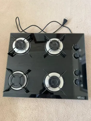 Fogão Fischer cooktop com vidro ósculo poco usado