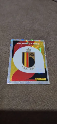 Figurinha Brilhante Escudo Bélgica Álbum Copa 2026