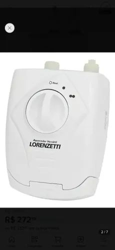 Aquecedor De Água Versátil Elétrico Pia Lavatório LoMERCADOrenzetti 5500w 220v Branco