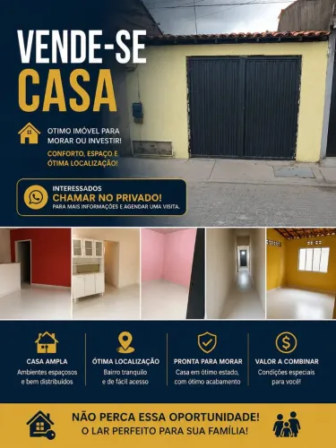 Casa para Venda | 135m² | Rua Pavimentada | Boa Localização