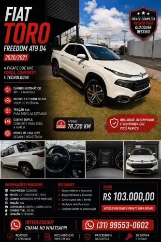 Fiat Toro Freedom 2.0 16V 4X4 Diesel Aut. 2021