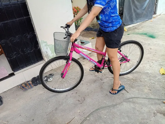 Bicicleta Feminina Houston Foxer Aro 26 - Rosa 