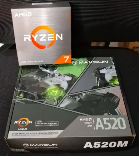 Kit Novo/Lacrado - Ryzen 7 5700 + A520M + Gabinete
