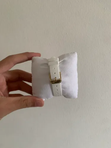 relogio lacoste branco e dourado orginal