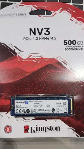 SSD NVMe Kingston NV3 de 500GB novo lacrado