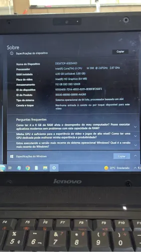 Notebook Lenovo