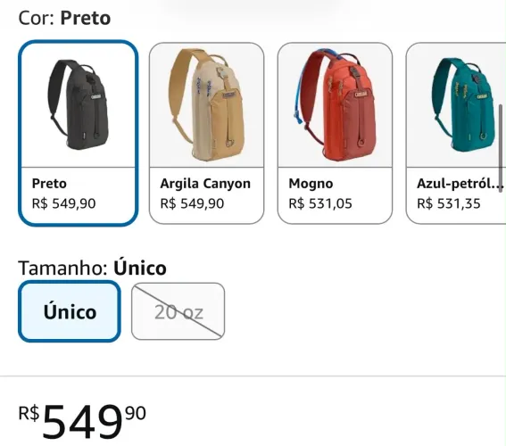 Mochila com alça Arete Sling 8 CamelBakUnisex