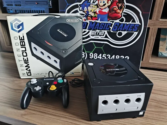 Game Cube Com Caixa Modelo DOL-001 com saída Digital