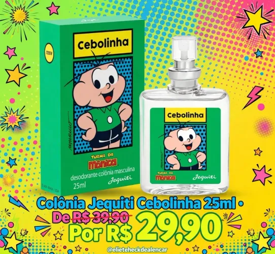 Colônia cebolinha Jequiti 25ml