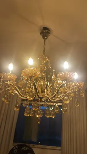 2 Lustres de Cristal com Glitter 