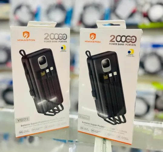 Powerbank carregador portátil 20000mAh para iPhone e Android 