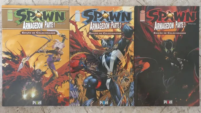 Spawn Armagedom Completa Partes 1, 2 e 3 Edição de Colecionador Raríssima da Editora Pixel