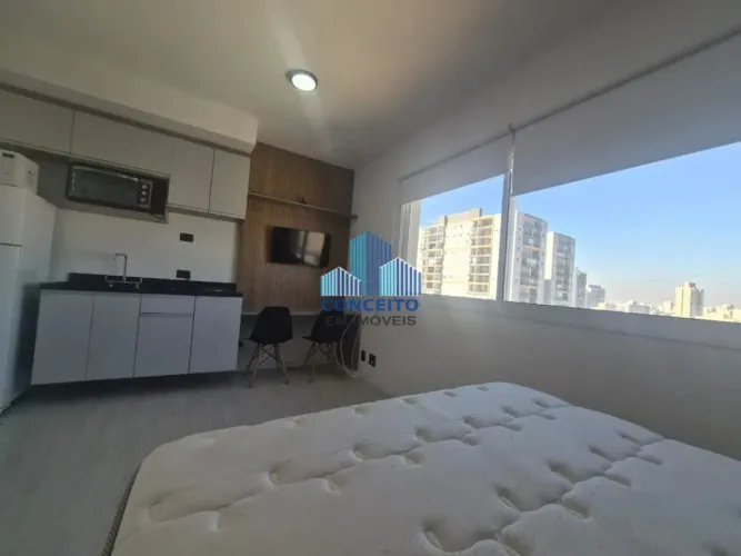 Apartamento (Studio) para Locação, mobiliado, com 1 dormitorio, 26 m², andar alto localiza