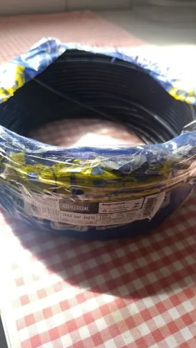 50 m de cabo 6 mm preto