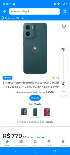 Vendendo um celular semi novo