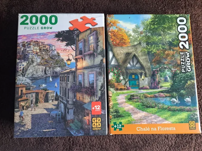 Lote 2 quebra cabeça 2000 peças cada