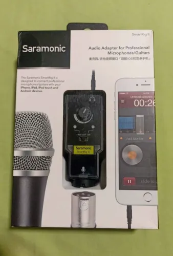 Saramonic SmartRig II em excelente estado, usada poucas vezes e funcionando perfeitamente.
