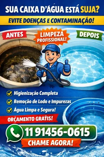 ? LIMPEZA PROFISSIONAL DE CAIXA D?ÁGUA ?