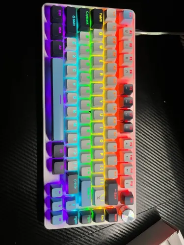 Teclado mecânico com fio 75% apayado K82<br><br>NOVO